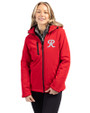 Tacoma Rainiers Clique Equinox Insulated Womens Softshell Jacket Red Front