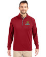 Toledo Mud Hens Cutter & Buck Adapt Eco Knit Stretch Recycled Mens Quarter Zip Pullover Cardinal Red Front