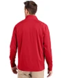 Toledo Mud Hens Cutter & Buck Adapt Eco Knit Stretch Recycled Mens Quarter Zip Pullover Red Back