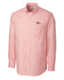 Denver Broncos Cutter & Buck Big & Tall Long Sleeve Epic Easy Care Tattersall College Orange Mannequin