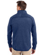 Round Rock Express Cutter & Buck Mainsail Sweater-Knit Mens Half Zip Pullover Jacket Tour Blue Heather Back