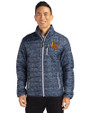 Las Vegas Aviators Cutter & Buck Rainier PrimaLoft® Mens Eco Insulated Full Zip Printed Puffer Jacket Dark Navy Front