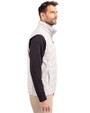 West Michigan Whitecaps Cutter & Buck Evoke Hybrid Softshell Recycled Mens Full Zip Vest CONCRETE Side
