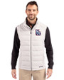 New Hampshire Fisher Cats Cutter & Buck Evoke Hybrid Softshell Recycled Mens Full Zip Vest CONCRETE Front