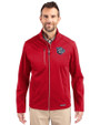 Lehigh Valley IronPigs Cutter & Buck Evoke Softshell Recycled Full Zip Mens Jacket Cardinal Red Front