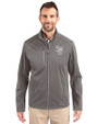 Scranton/Wilkes-Barre RailRiders Cutter & Buck Evoke Softshell Recycled Full Zip Mens Jacket Elemental Grey Front