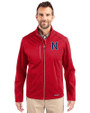 Nashville Sounds Cutter & Buck Evoke Softshell Recycled Full Zip Mens Jacket Cardinal Red Front