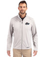 Rocket City Trash Pandas Cutter & Buck Evoke Softshell Recycled Full Zip Mens Jacket CONCRETE Front