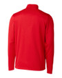 Round Rock Express Clique Spin Eco Performance Half Zip Mens Pullover Red Mannequin Back