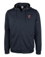 Tacoma Rainiers Clique Lift Solution-dyed Performance Unisex Full Zip Hooded Sweatshirt Navy Mannequin