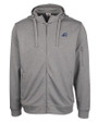 West Michigan Whitecaps Clique Lift Eco Performance Full Zip Unisex Hoodie Sweatshirt Grey Melange Mannequin