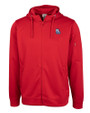 New Hampshire Fisher Cats Clique Lift Eco Performance Full Zip Unisex Hoodie Sweatshirt Red Mannequin