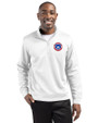 South Bend Cubs Clique Lift Solution-dyed Performance Unisex Half Zip Sweatshirt White Front