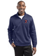 Jacksonville Jumbo Shrimp Clique Lift Eco Performance Half Zip Unisex Pullover Navy Front