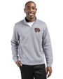 Norfolk Tides Clique Lift Eco Performance Half Zip Unisex Pullover Grey Melange Front