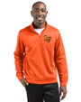 Las Vegas Aviators Clique Lift Eco Performance Half Zip Unisex Pullover Orange Front
