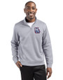 New Hampshire Fisher Cats Clique Lift Eco Performance Half Zip Unisex Pullover Grey Melange Front