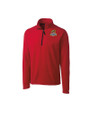 Toledo Mud Hens Clique Summit Performance Fleece Half Zip Mens Pullover Jacket Red Mannequin