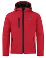 Memphis Redbirds Clique Equinox Insulated Softshell Mens Full Zip Hooded Jacket Red Mannequin
