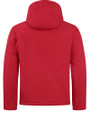 Toledo Mud Hens Clique Equinox Insulated Mens Softshell Jacket Red Mannequin Back