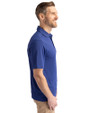 South Bend Cubs Cutter & Buck Virtue Eco Pique Recycled Mens Big and Tall Polo Tour Blue Side
