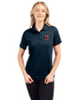 Jacksonville Jumbo Shrimp Clique Ice Pique Womens Tech Polo Dark Navy Front