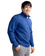 South Bend Cubs Cutter & Buck Traverse Stretch Eco Quarter Zip Mens Pullover Tour Blue Side