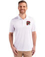 Portland Sea Dogs Cutter & Buck Prospect Eco Textured Stretch Recycled Mens Short Sleeve Polo White Front