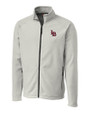Louisville Bats Clique Summit Performance Fleece Full Zip Mens Jacket Silver Mannequin