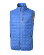 Detroit Lions Cutter & Buck Rainier PrimaLoft® Mens Eco Insulated Full Zip Puffer Vest Blue Melange Mannequin