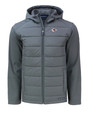 Kansas City Chiefs Cutter & Buck Evoke Hybrid Eco Softshell Recycled Full Zip Mens Big & Tall Hooded Jacket EG_MANN_HG 1