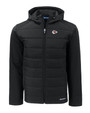 Kansas City Chiefs Cutter & Buck Evoke Hybrid Eco Softshell Recycled Full Zip Mens Hooded Jacket BL_MANN_HG 1