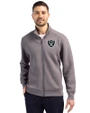 Las Vegas Raiders Cutter & Buck Roam Epic Versatility Recycled Full Zip Mens Jacket Elemental Grey Front