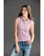 Cutter & Buck Womens Advantage Polo Sleeveless Iced Orchid Lifestyle 2