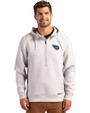 Tennessee Titans Cutter & Buck Roam Epic Versatility Half Zip Recycled Mens Hooded Pullover Solitare Front