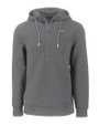 Los Angeles Chargers Cutter & Buck Roam Epic Versatility Half Zip Recycled Mens Hooded Pullover Elemental Grey Mannequin