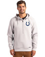 Indianapolis Colts Cutter & Buck Roam Epic Versatility Half Zip Recycled Mens Hooded Pullover Solitare Front