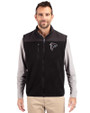 Atlanta Falcons Cutter & Buck Cascade Eco Fleece Mens Vest Black Front