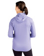 Minnesota Vikings Cutter & Buck Daybreak Eco Recycled Womens Full Zip Hoodie Hyacinth Back