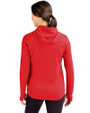 Tampa Bay Buccaneers Cutter & Buck Daybreak Eco Recycled Womens Half Zip Hoodie Red Back