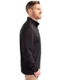 Miami Marlins Cutter & Buck Traverse Stretch Eco Quarter Zip Mens Pullover Black Side