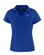Buffalo Bills Cutter & Buck Daybreak Eco Recycled Womens V-neck Polo Tour Blue Mannequin