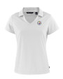 Pittsburgh Steelers Cutter & Buck Daybreak Eco Recycled Womens V-neck Polo White Mannequin