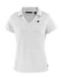 Carolina Panthers Cutter & Buck Daybreak Eco Recycled Womens V-neck Polo White Mannequin