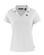 New York Giants Cutter & Buck Daybreak Eco Recycled Womens V-neck Polo White Mannequin