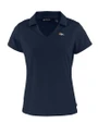 Denver Broncos Cutter & Buck Daybreak Eco Recycled Womens V-neck Polo Navy Blue Mannequin
