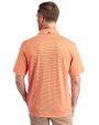 Denver Broncos Cutter & Buck Forge Eco Double Stripe Stretch Recycled Mens Polo College Orange/White Back