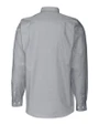 Miami Marlins Cutter & Buck Stretch Oxford Mens Long Sleeve Dress Shirt Charcoal Mannequin Back