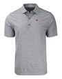 Cincinnati Bengals Cutter & Buck Forge Eco Heather Stripe Stretch Recycled Mens Big & Tall Polo BLH_MANN_HG 1