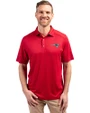 New England Patriots Cutter & Buck Forge Recycled Four-Way Stretch Mens Polo Cardinal Red Front